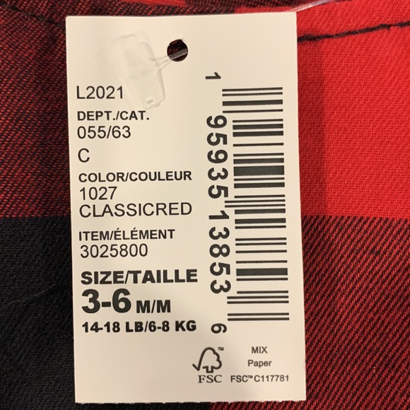 The Children’s Place, Classic Red, Ruffled Dress, with Bloomers. - Picture 7 of 8